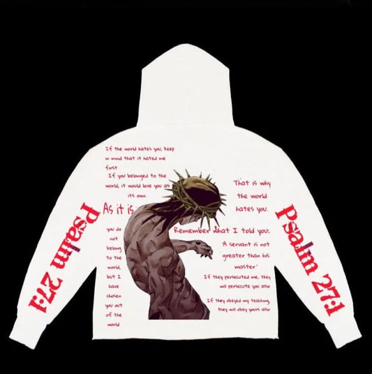 Psalm hoodie - white