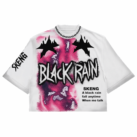 Skeng black rain t’shirt
